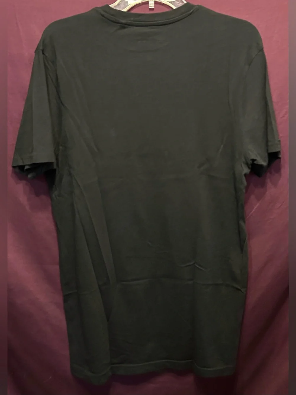 GUESS Black Tee with White Dragon and Pink Floral Accents - Picture 3 of 3